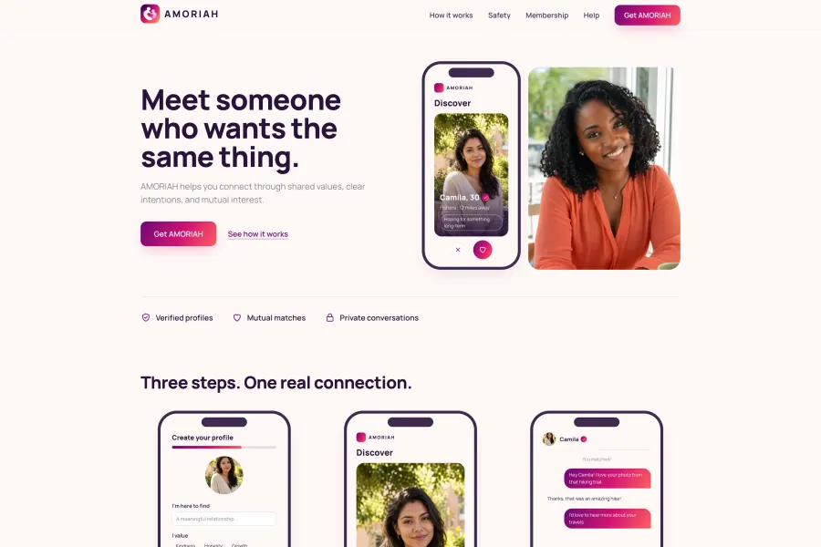 Amoriah dating platform website